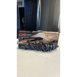 CHI Original Vintage Ceramic 1" Flat Iron for Smooth Hair Old School With Box